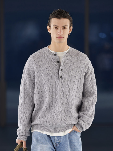 Kernhafen winter atmosphere full of casual jacquard sweater warm sweater
