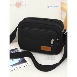 Thickened Canvas Five-Layer Shoulder Bag Men's Crossbody Bag Business Wallet Women's Universal Small Backpack 2025 New Model