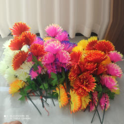 Qingming Festival Artificial Flowers, Fake Flowers, Silk Flowers, Display Flowers, Five-Head, Seven-Head Crystal Chrysanthemum Bouquet, One Piece, Free Shipping