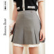 Banana Baby Clearance Special Sale Summer and Autumn New Retro Academy Style Pleated Short Skirt Women's High-Wait Slim Skirt