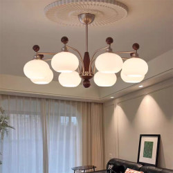 Medieval Style 2026 New Living Room Lamp, Main Hall Lamp, High-End Retro French Chandelier, Bedroom Zhongshan Lighting Fixtures