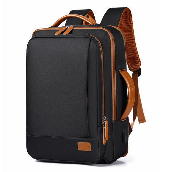 
Casual backpack, large capacity, wear-resistant, business laptop bag, men's and women's multi-layer storage backpack, student school bag