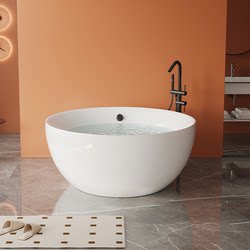 Acrylic Large Round Bathtub, Popular for Couples, Hotel, Homestay, Surfing Massage 1m - 1.8m Bathtub