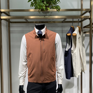 
Great value elastic 26 spring new men's vest top business casual zipper vest coat collar Zonoi