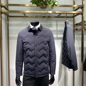 
25th winter new men's lapel down jacket business casual duck down jacket warm coat collar Zonoi brand