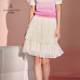 ANOTHER ONE French retro mesh skirt for women new high-waisted slim A-line skirt fluffy cake skirt