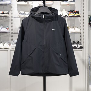 Li Ning Sports Trench Coat 2025 New Fitness Series Women's Windproof Moisturizing Woven Hooded Jacket AFDV062
