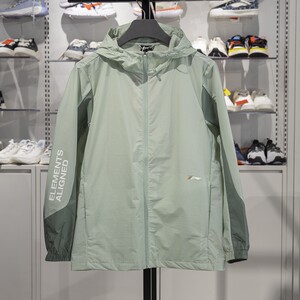 Li Ning sports windbreaker men's 2024 summer new fitness series casual hooded jacket AFDU409