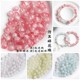 50 pieces of 8/10mm glass imitation jade broken flower beads explosion beads diy beaded bracelet necklace handmade materials