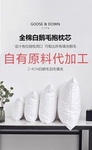 
Goose down pillow core feather pillow pillow core sleeping pillow cushion seat cushion integrated