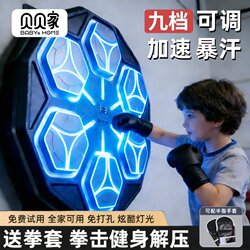 Children's Smart Music Boxing Machine Wall Target Home Use Adult Strike Reaction Indoor Electronic Target Martial Arts Training Equipment