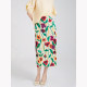 
Pleated printed skirt for women in summer 2025 new high-waisted retro temperament straight skirt versatile A-line hip-pack skirt