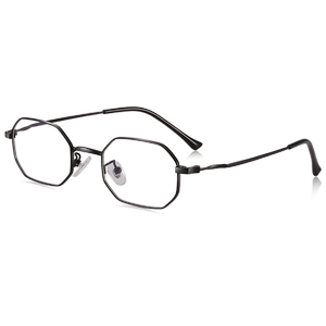 Polygon small frame anti -blue -light myopia glasses women can get digital radiation -proof glasses framework eye protection small face face