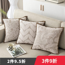 Scandinavian ins Pillow Chenille Pillowcase Without Core Living Room Sofa Cushion Bedside Cushion Jacquard Embroider