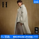 SEASON HIGH24 Spring New Loose Lapel Snap Button Solid Color Simple Mid-length Jacket Men's Clothing