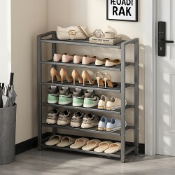 New Simple Multi-Layer Shoe Rack for Home Use at the Entrance, Indoor Dormitory, Entryway Shoe Storage Magic Tool, Thickened Shoe Cabinet