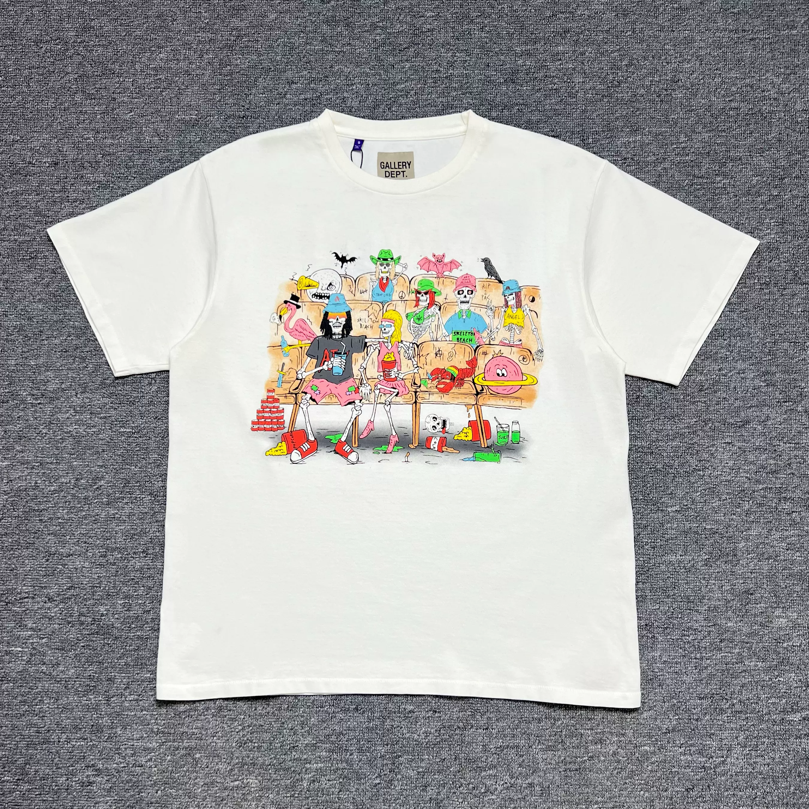 GALLERY DEPT.SKELETON BEACH THEATER TEE骷髅沙滩剧场短袖T恤 GALLERY DEPT.SKELETON BEACH THEATER TEE骷髅沙滩剧场短袖T恤
