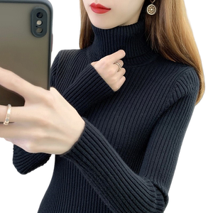 
Turt neck slim sweater for women 2025 autumn and winter new pullover inner long sleeve thickened warm bottoming shirt