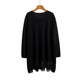 Large size knitted dress for women in autumn and winter new loose round neck and inner temperament versatile tassel diamond-set top outside wear
