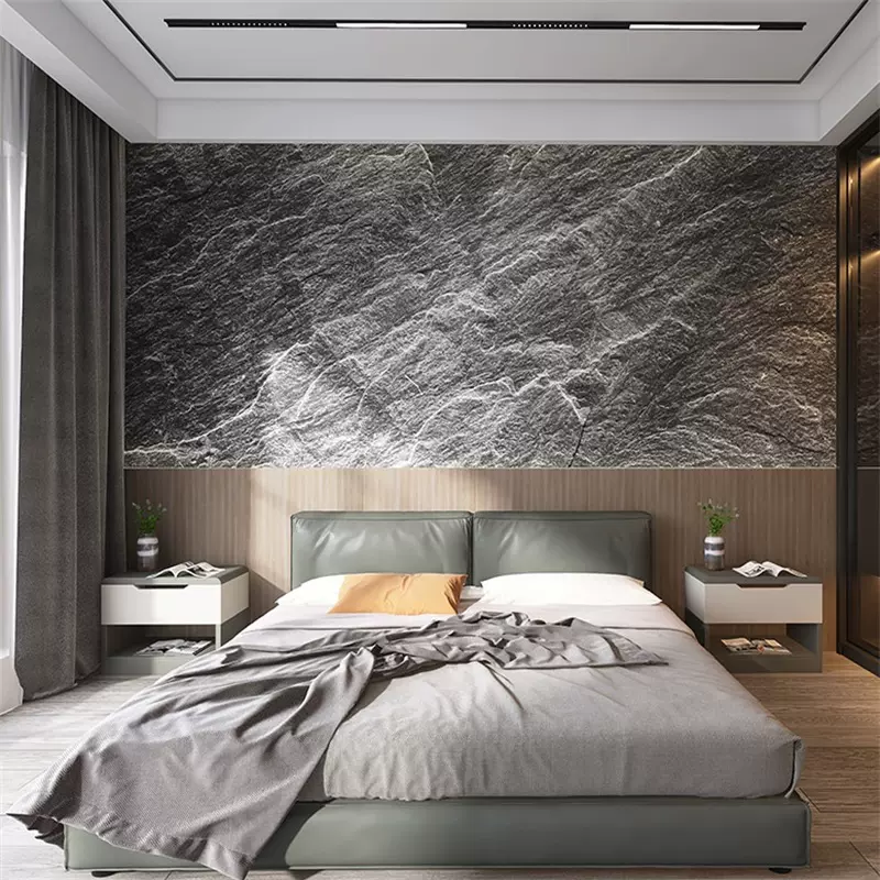 3d立體浮雕巖石壁紙高級感裝飾客廳電視牆沙發臥室牀頭壁紙