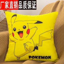 Cartoon Short Plush Pillowcase for Home, Headboard, Sofa, Car, Office, 40cm Backrest, 45cm Cushion, Girl's Birthday Pillow