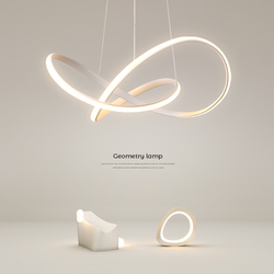 Atmospheric Living Room Lamp Led Chandelier, Stylish Modern Minimalist Creative Room Master Bedroom Lamp, Study Room Dining Room Lamp Lighting Fixtures