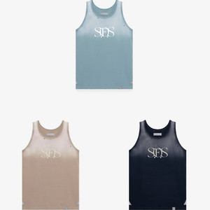 
Ruohuo Mihara Yasuhiro's new brand SOS cotton washed imitation sunburn gradient faded retro distressed men's and women's vests