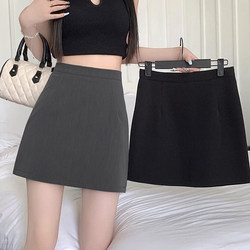 Xiangmeimei Suit Skirt for Women, Spring/Summer 2026 New High-Waisted Slimming A-Line Short Skirt, Petite Bodycon Skirt