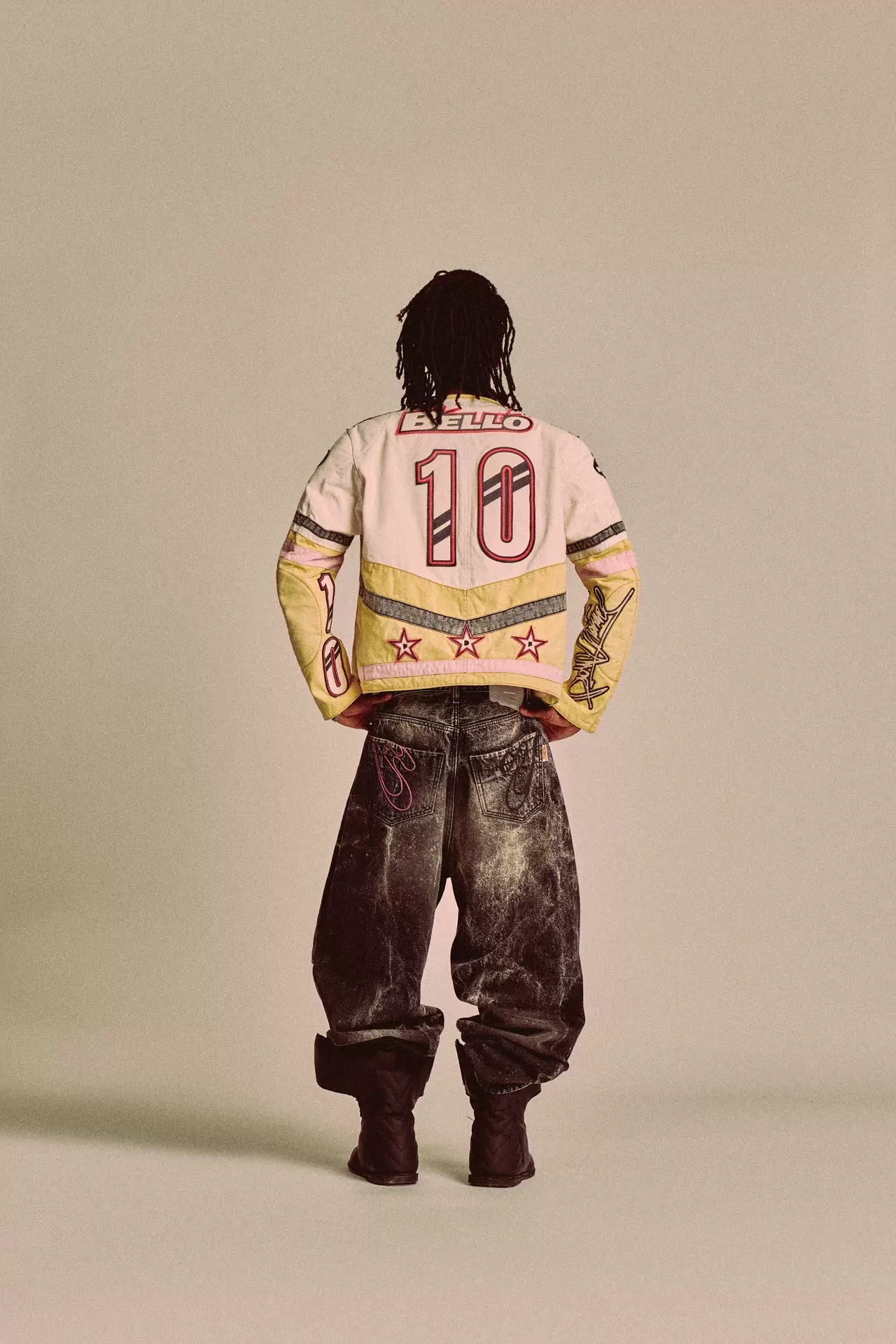 MOWALOLA MY CITY BOMBER MA-1 黒 白ロゴ ジャケット MOWALOLA 24SS MY