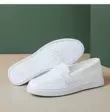 Giày y tá màu trắng mới dành cho nữ mũi tròn, gót phẳng, đế nhẹ, mềm, đi thoải mái và thoáng khí, giày chuyên dùng cho khách sạn và bệnh viện thẩm mỹ