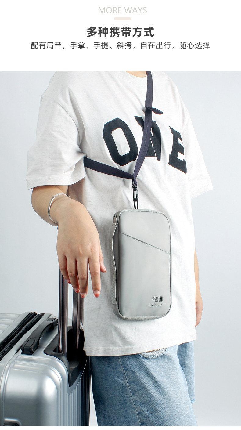 Organizzatore Da Viaggio EcoWonder Porta Passaporto E Carte &ndash; Borsa Famiglia In Materiale Sintetico