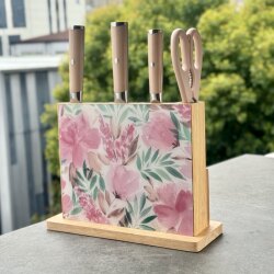 Yu Mama Brand Clearance Acrylic Knife Holder Set - Scissors, Kitchen Knife, Fruit Knife, Can Hold Cutting Board, Multi-Purpose Set