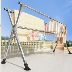 Foldable Clothes Drying Rack for Home Use, Balcony Retractable Clothes Rod, Indoor Clothes Drying Stand, Outdoor Quilt Drying Tool