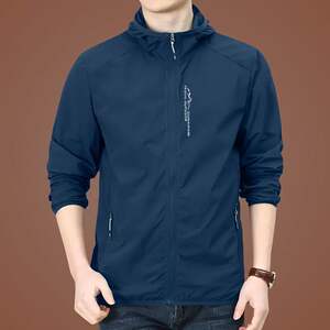 
Summer sun protection clothing men's ultra-thin jacket casual large size sun protection clothing outdoor fishing breathable skin clothing sports jacket