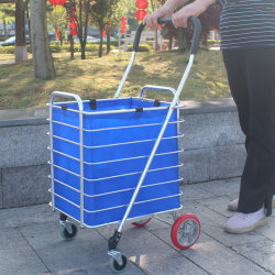 Jieshi foldable aluminum alloy large capacity shopping cart