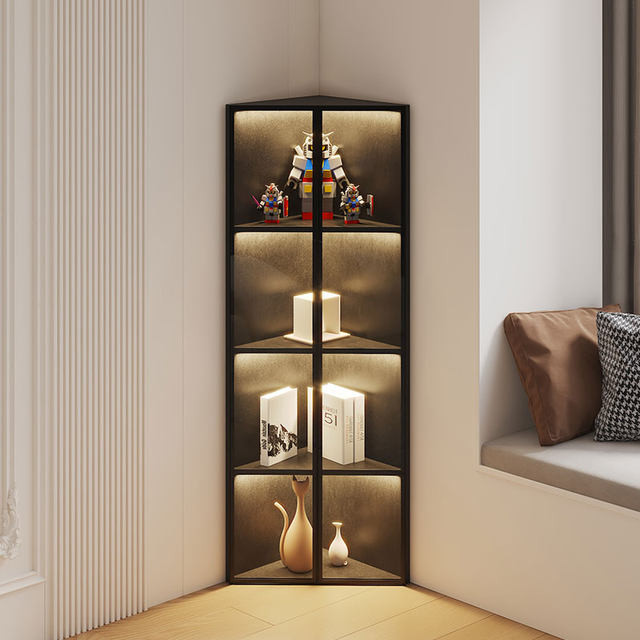 Room Corner Rack Light luxury simple corner cabinet corner triangle right angle living ...
