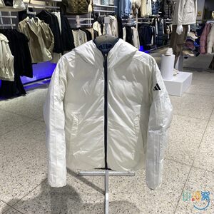 冬季正品ADIDAS阿迪达斯三条纹男装运动休闲正反双面羽绒服KC2491