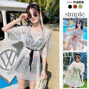 
Hot spring split swimsuit women with steel support sexy small breasts flat lace blouse super fairy bikini vacation swimsuit