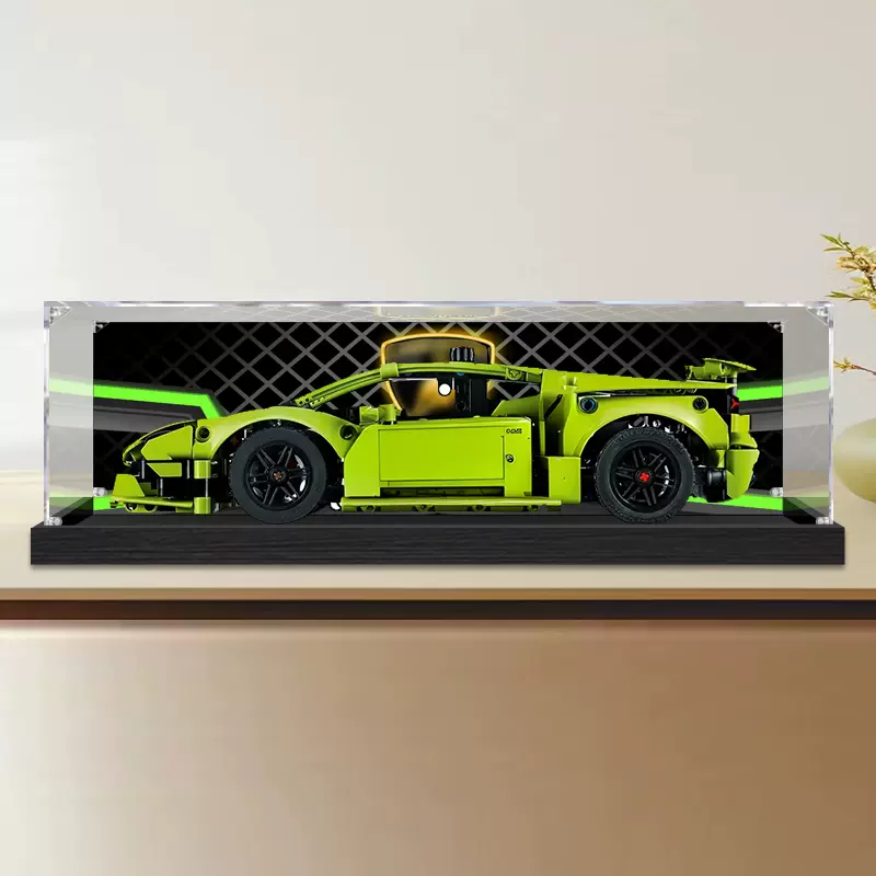 品锋赛艇帆船42074亚克力展示盒手办积木模型透明防尘盒防尘罩