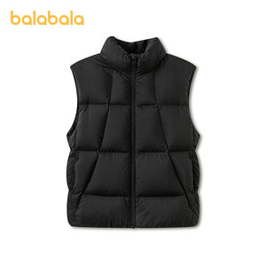 
Balabala children's clothing children's down vest boys girls infant baby coat 2026 winter clothing parent-child clothing trend