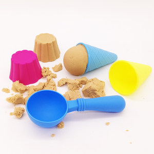 
Children's beach toy set baby plays sand digging handmade house ice cream sand model beach tool clay