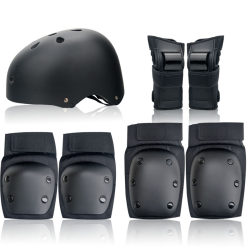 Skateboarding and Roller Skating Protective Gear Set for Teenagers, Adults, Boys and Girls, Skiing Knee Pads, Elbow Pads, Children's Protective Professional Helmet