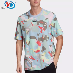 
Adidas/Adidas Clover men's round neck loose breathable casual sports short-sleeved T-shirt FM2217