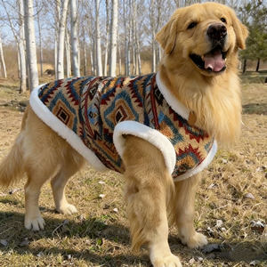 
Golden retriever clothes, winter clothes for large dogs, ethnic style Alaskan border collie Labrador big dog clothes 100*0.5kg