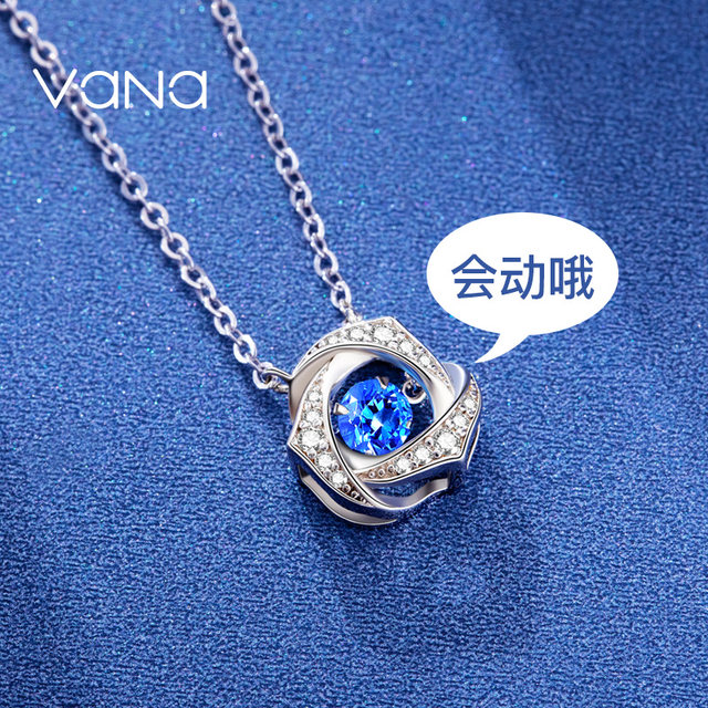 Vana Brilliant Heart Sterling Silver Necklace for Women 2025 New Hot Pendant Birthday Gift for Girlfriend