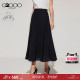 G2000 women's SS25 casual and versatile rubber waist trumpet skirt
