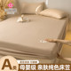 A mother and baby grade wash cotton bed cover single piece solid color bed cover three piece set Simmons mattress protective cover anti-slip sheet