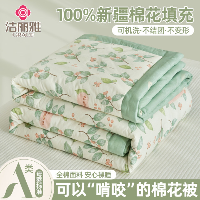 Full cotton pure cotton summer quilt Xinjiang cotton quilt core air conditioner student single child spring autumn summer thin quilt
