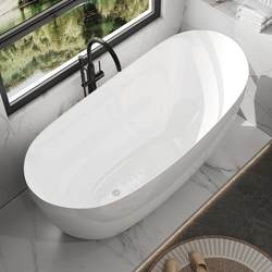 Duck Egg-Shaped Acrylic Installation-Free Bathtub Independent Small Apartment Imperial Concubine Home Hotel B&B Internet Celebrity Bathtub