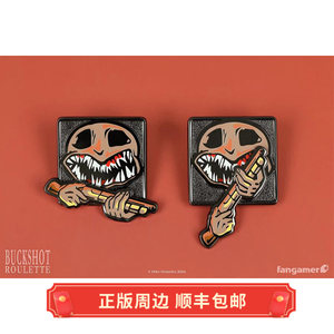 
Genuine Spot Buckshot Roulette Devil's Roulette The Dealer Badge Pin